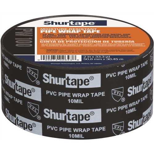 Shurtape PW 100 Black Printed 2 in. x 33.3 yds. Item