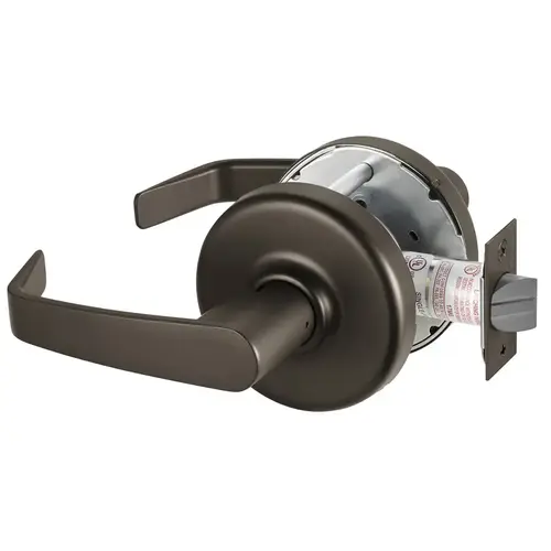 Zinc Newport Lever and D Rose Privacy Grade 1 Extra Heavy Duty Cylindrical Lever Lock Dark Bronze Finish