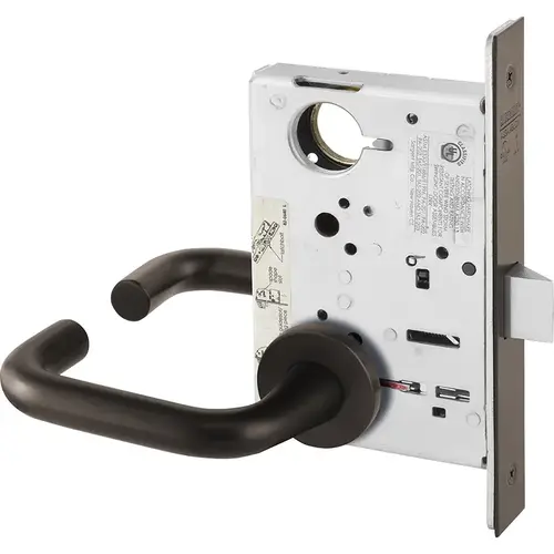 KIT - Passage Mortise Lock, LNJ - LN Rose x J Lever, Grade 1, 613E/US10BE Dark Oxidized Satin Bronze