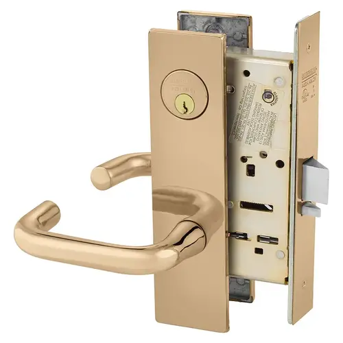 Manufacturing Mortise Lock Bright Bronze Clear Coated