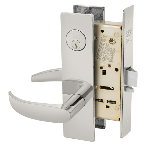 Sargent 8257 LE1P 32 Manufacturing Mortise Lock Bright Stainless Steel