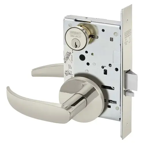 Manufacturing Mortise Lock Bright Nickel Plated Clear Coated