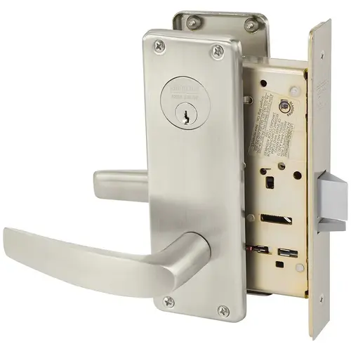 Manufacturing Mortise Lock Satin Nickel Plated Clear Coated