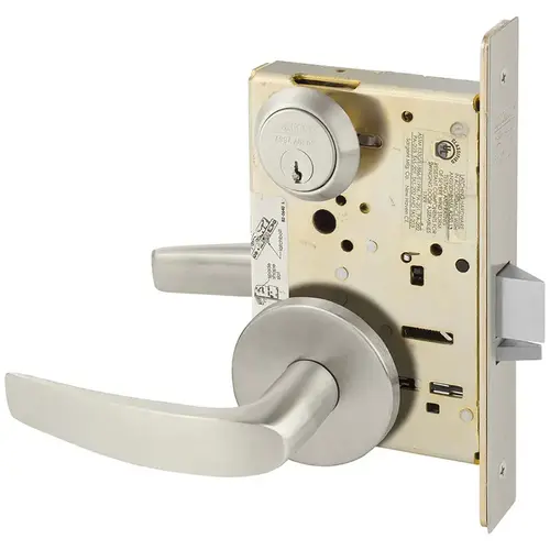 Manufacturing Mortise Lock Satin Nickel Plated Clear Coated