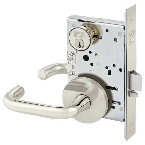 Manufacturing Mortise Lock Bright Nickel Plated Clear Coated