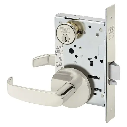 Manufacturing Mortise Lock Bright Nickel Plated Clear Coated