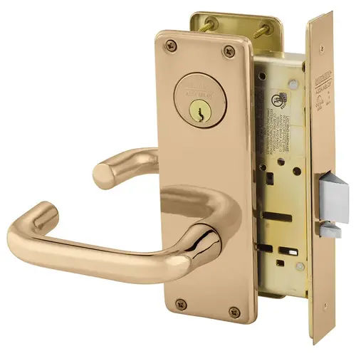 Manufacturing Mortise Lock Bright Bronze Clear Coated