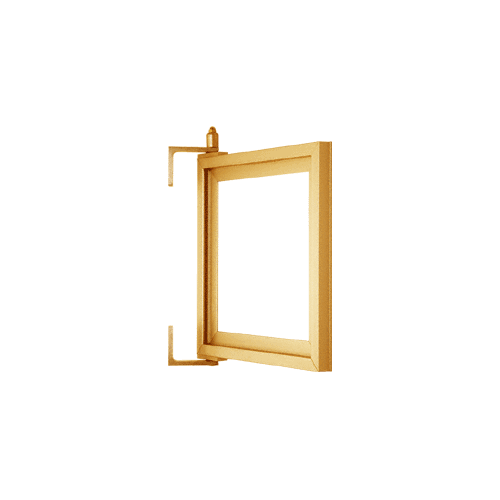Gold Anodized Custom Pivot Mirror Frame