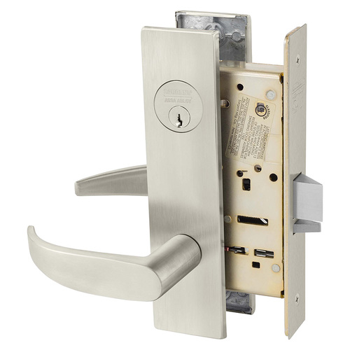 Manufacturing Mortise Lock Satin Nickel Plated Clear Coated