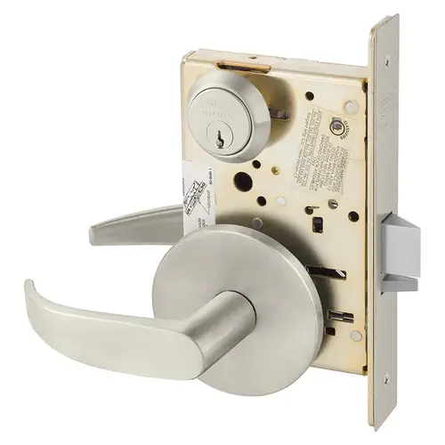 Manufacturing Mortise Lock Satin Nickel Plated Clear Coated