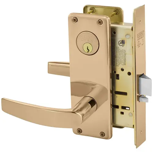 Manufacturing Mortise Lock Bright Bronze Clear Coated