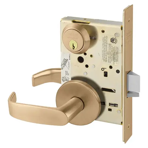 Manufacturing Mortise Lock Satin Bronze Clear Coated