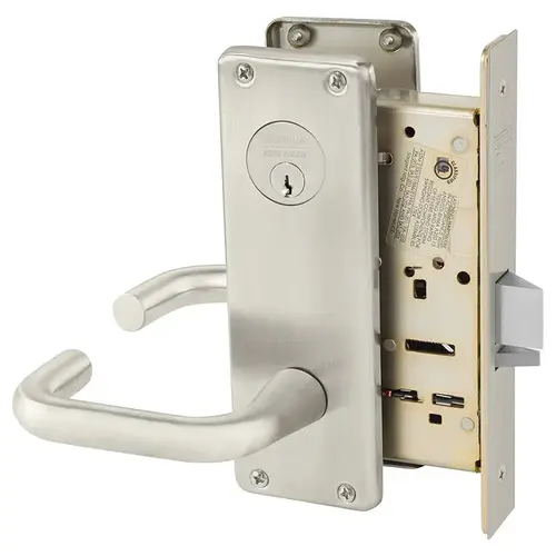 Manufacturing Mortise Lock Satin Nickel Plated Clear Coated