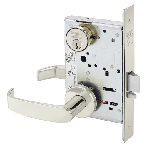 Manufacturing Mortise Lock Bright Nickel Plated Clear Coated