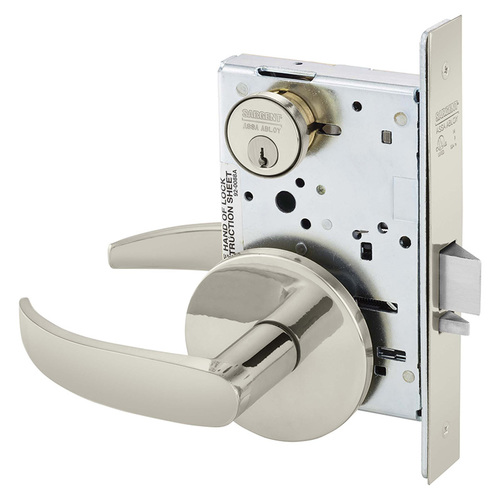 Manufacturing Mortise Lock Bright Nickel Plated Clear Coated