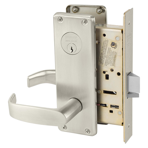 Manufacturing Mortise Lock Satin Nickel Plated Clear Coated