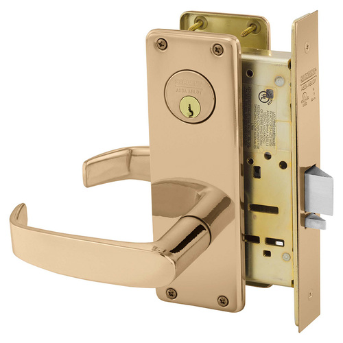 Manufacturing Mortise Lock Bright Bronze Clear Coated