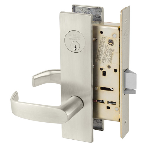 Manufacturing Mortise Lock Satin Nickel Plated Clear Coated