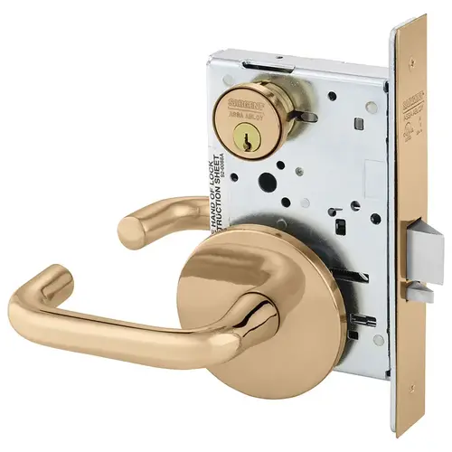 Manufacturing Mortise Lock Bright Bronze Clear Coated