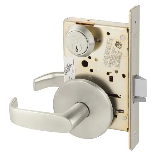 Manufacturing Mortise Lock Satin Nickel Plated Clear Coated