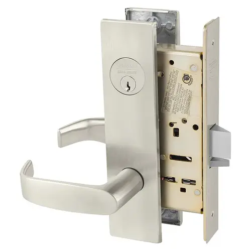 Manufacturing Mortise Lock Satin Nickel Plated Clear Coated