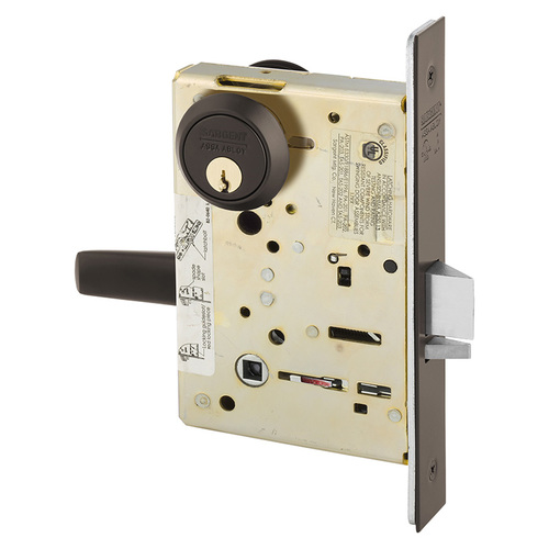 Manufacturing Mortise Lock Dark Oxidized Bronze