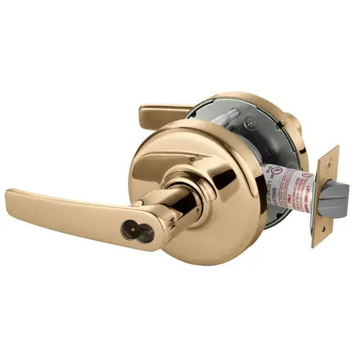 Cylindrical Lock Bright Bronze Clear Coated