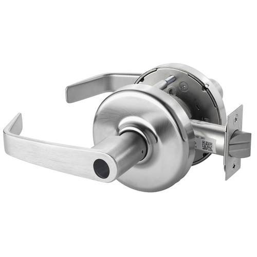 Grade 1 Service Station Newport Cylindrical Lever, Less CR2000-34-626 Cylinder, 2-3/4" Backset, ANSI Strike SA114, 626/US26D Satin Chrome