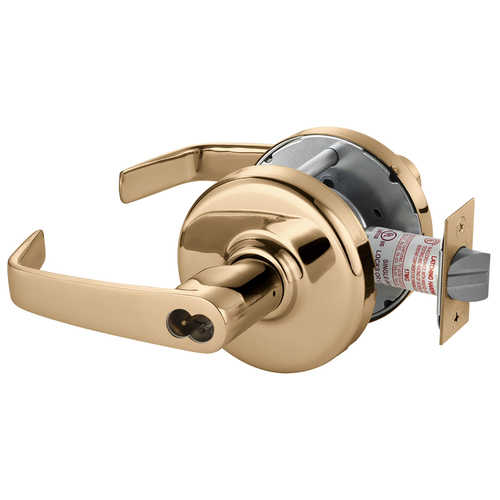 Cylindrical Lock Bright Bronze Clear Coated