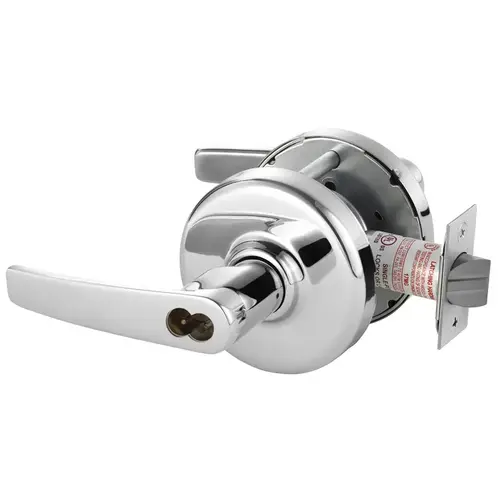 Cylindrical Lock Bright Chrome