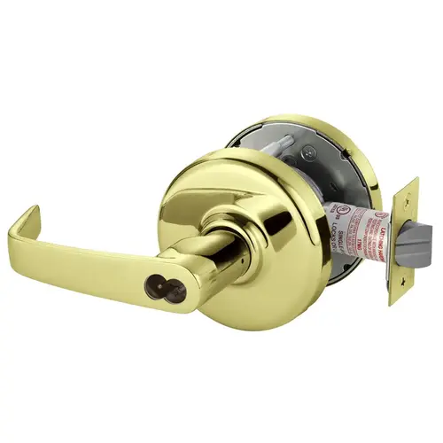 Cylindrical Lock Bright Brass