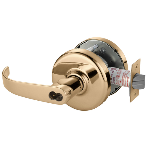 Cylindrical Lock Bright Bronze Clear Coated