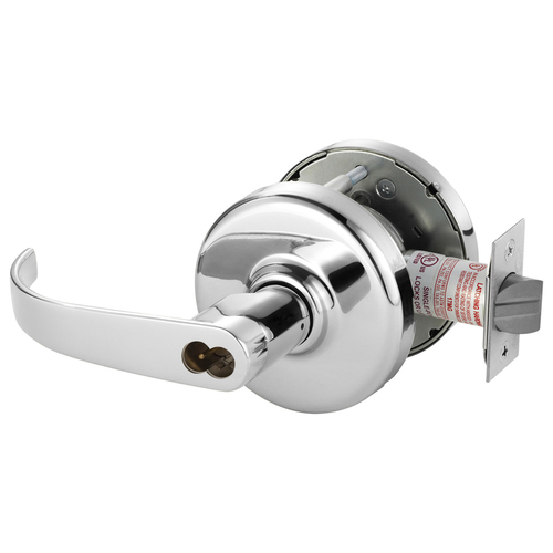 Cylindrical Lock Bright Chrome