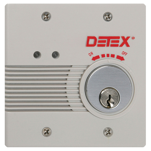 EAX-2500 Series - Wall Mount, Surface Mount AC/DC Powered Alarm, EA-561 Warning Sign and Black Box Included, with Cylinder, Gray