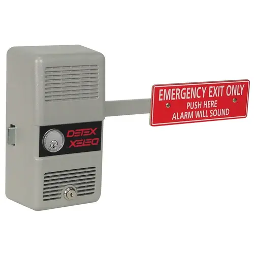 UL-Listed Panic Hardware Exit Control Lock, with Cylinder, Gray