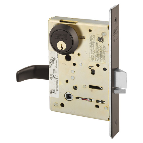 Manufacturing Mortise Lock Dark Oxidized Bronze