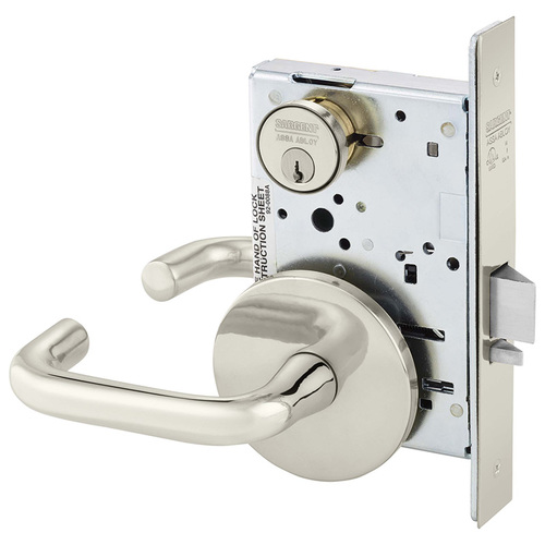 Manufacturing Mortise Lock Bright Nickel Plated Clear Coated