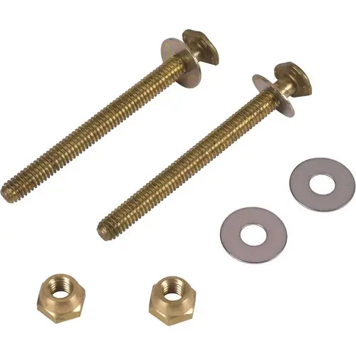 Johni-Bolts 5/16 in. Closet Bolts XL Brass