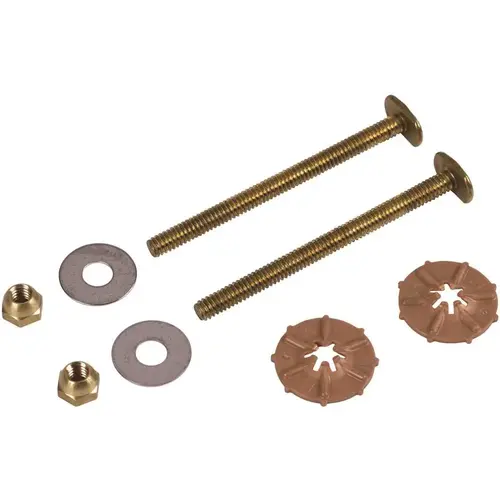 Oatey 90906 1/4 in. Johni Quick Bolts Extra Long Brass