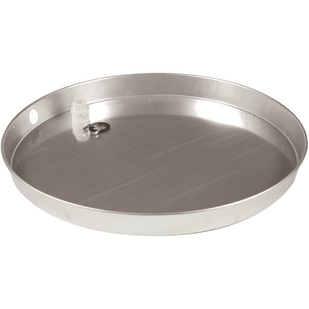Camco 20816 26 in. I.D. Aluminum Drain Pan with CPVC Fitting