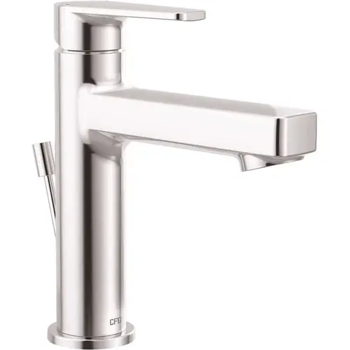 CLEVELAND FAUCET GROUP Slate Single Hole Single-Handle Bathroom Faucet with Metal Drain Assembly in Chrome