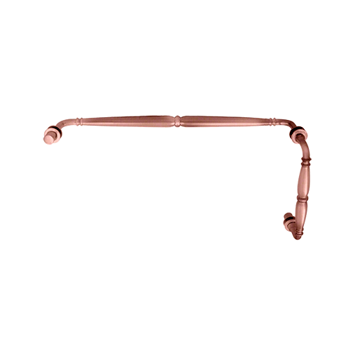 Antique Brushed Copper Victorian Style Combination 8" Pull Handle 18" Towel Bar