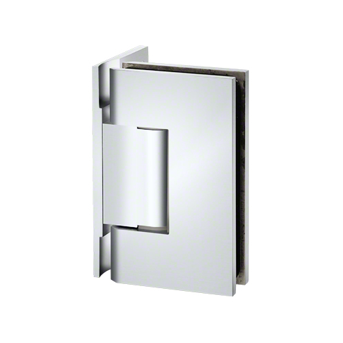 Adjustable Designer Series Wall Mount Hinge With Offset Back Plate Gloss White