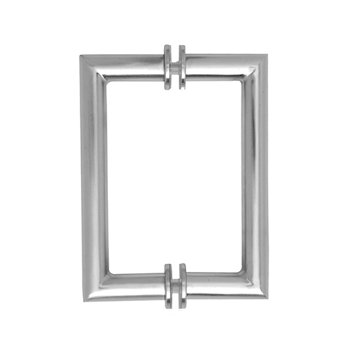 US Horizon HM-6BTBSW-C 6 Inches Center To Center Mitered Style Back To Back Shower Door Handle With Washers Polished Chrome