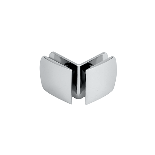 US Horizon C-R90-BN Cambered Face Glass To Glass Clip 90 Degree Brushed Nickel