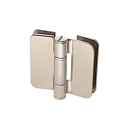 Imperial Glass To Glass Mount Shower Door Hinge 180 Degree & Outswing Polished Nickel