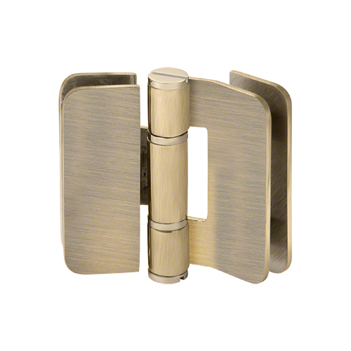 Imperial Series Glass-to-Glass Outswing or Bi-Fold w/Overlap Hinge 180 Degree Antique Brass