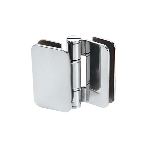 Imperial Glass To Glass Mount Shower Door Hinge 90 Degree & Outswing Polished Stainless Steel