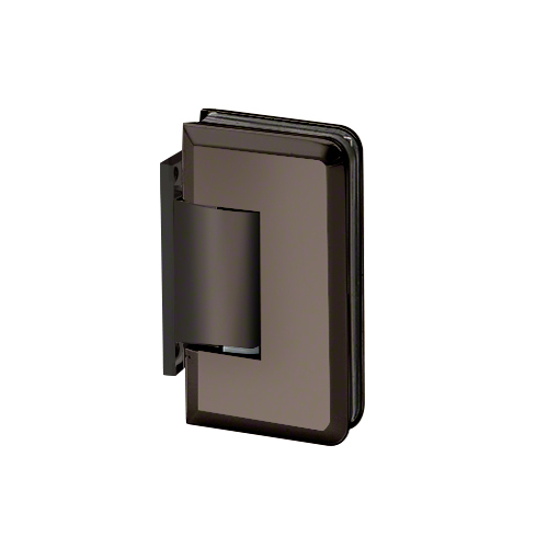 Brixwell H-MBGTW-OP-GM Majestic Series Glass-To-Wall Mount Shower Door Hinge With Offset Back Plate Black Nickel