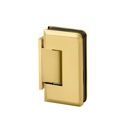 Majestic Series Glass To Wall Mount Shower Door Hinge With Offset Back Plate Satin-24K-Gold